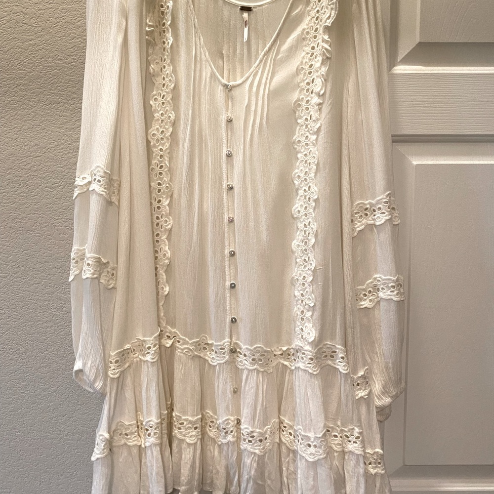 Free People Snow Lace Dress
